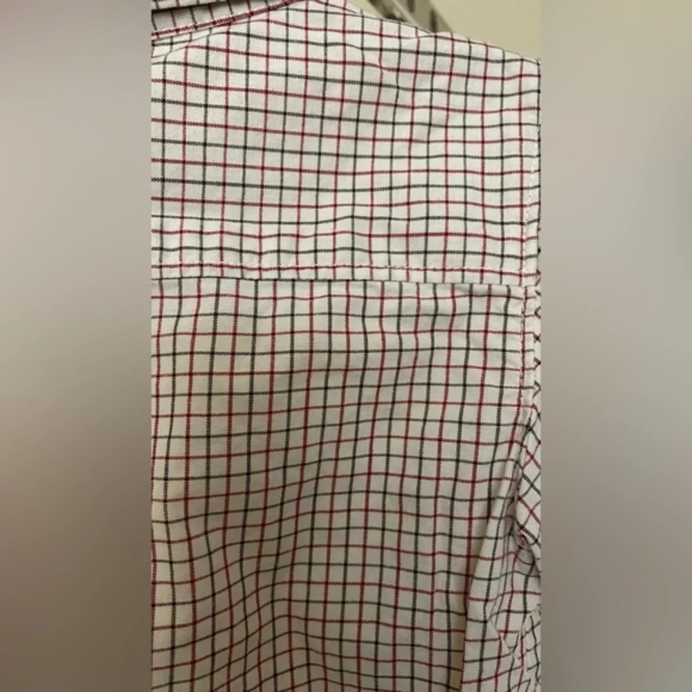 Janie and Jack Layette Button Down Plaid Onesie 12-18M